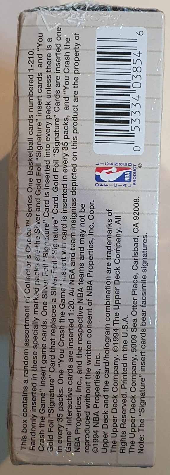 1994-95 UD Collector's Choice Basketball Series 1 Retail Box - Factory Sealed