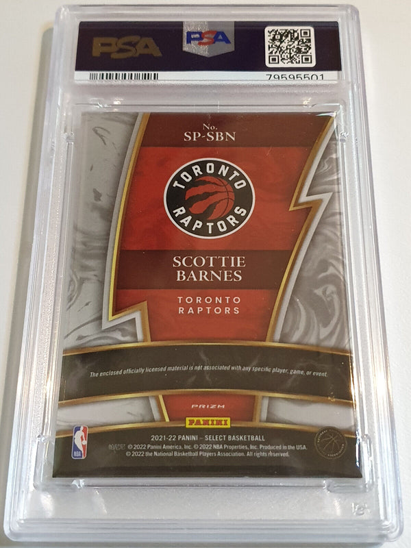 2021 Select Scottie Barnes Rookie PATCH Sparks Holo Jersey Patch - PSA 9 (POP 6)