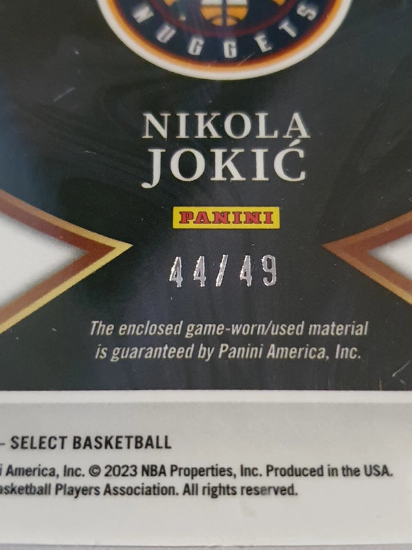 2022 Panini Select Nikola Jokic #PATCH COPPER /49 Prizm Game Worn Jersey - Rare