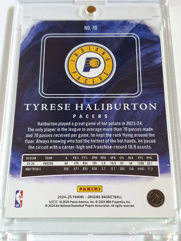 2024 Panini Origins Tyrese Haliburton #70 NEON GREEN /25 Edition - Rare