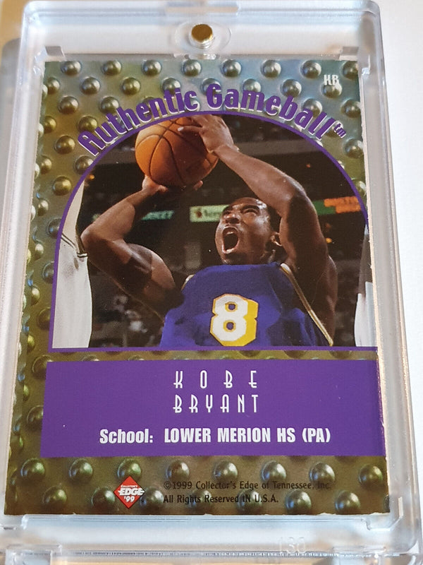 1999 Collector's Edge Kobe Bryant #KB #PATCH GAME BALL Swatch - Rare