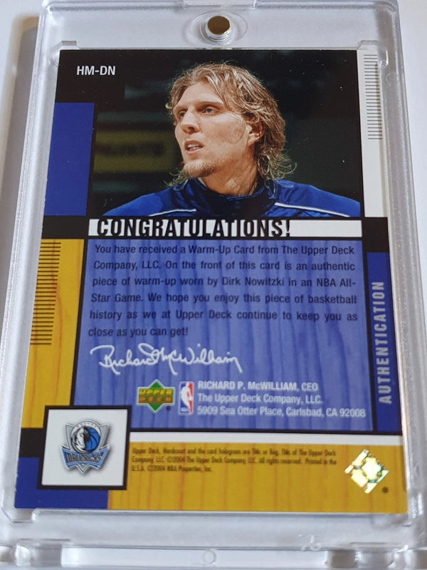 2004 Upper Deck Hardcourt Dirk Nowitzki #PATCH Game Worn Jersey - Rare