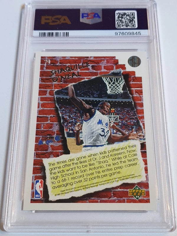 1993 Upper Deck Pro View 3-D Shaquille O'Neal #79 3-D Glasses - PSA 9 (POP 17)