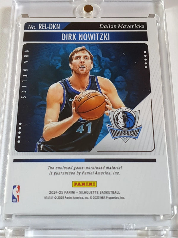 2024 Panini Silhouette Dirk Nowitzki #PATCH Game Worn Jersey - Ready to Grade
