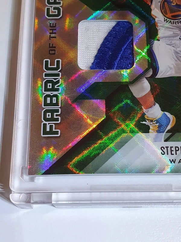 2015 Totally Certified Stephen Curry #PATCH GREEN /5 Game Worn 2 Color Jersey