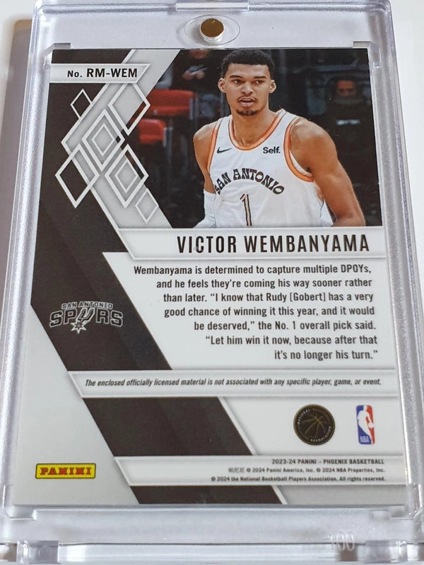 2023 Panini Phoenix Victor Wembanyama Rookie #PATCH Jersey RC - Ready to Grade