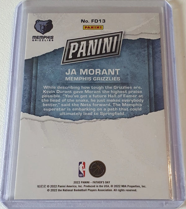 2022 Panini Ja Morant #FD13 SILVER /199 Holo Father's Day - Ready to Grade