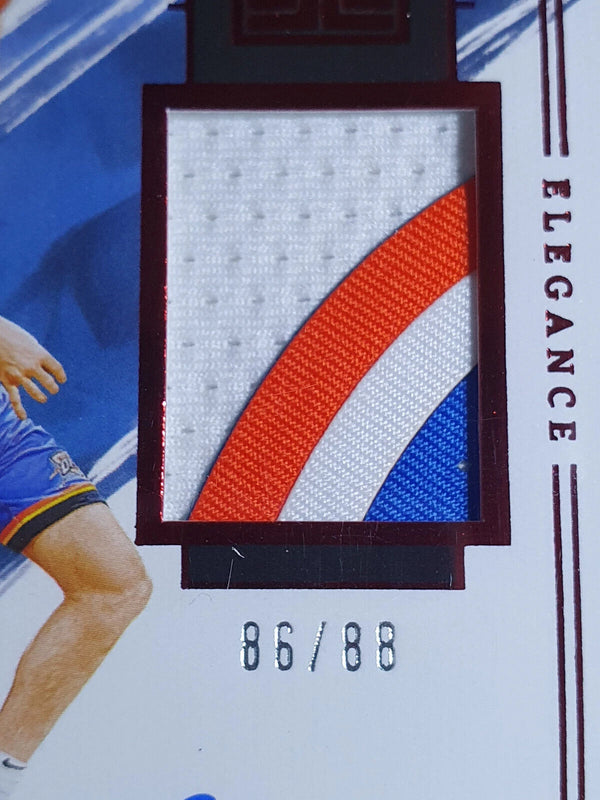 2021 Impeccable Josh Giddey Rookie #PATCH AUTO RED /88 3 Color Jersey - Rare