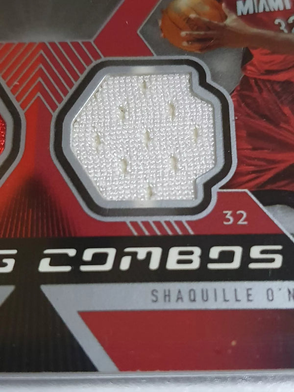 2005 UD SPx Yao Ming Shaquille O'Neal #PATCH Dual Game Worn Jerseys - Rare