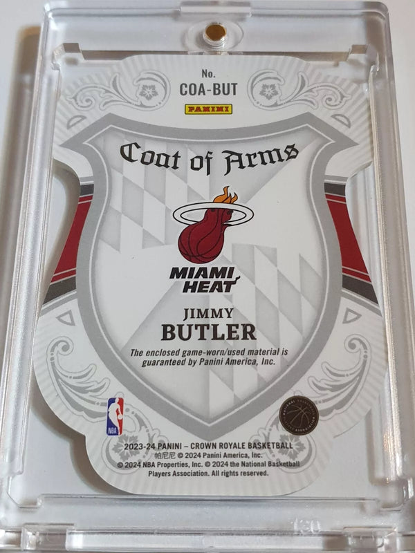 2023 Panini Crown Royale Jimmy Butler #PATCH Game Worn Jersey Die-Cut - Rare