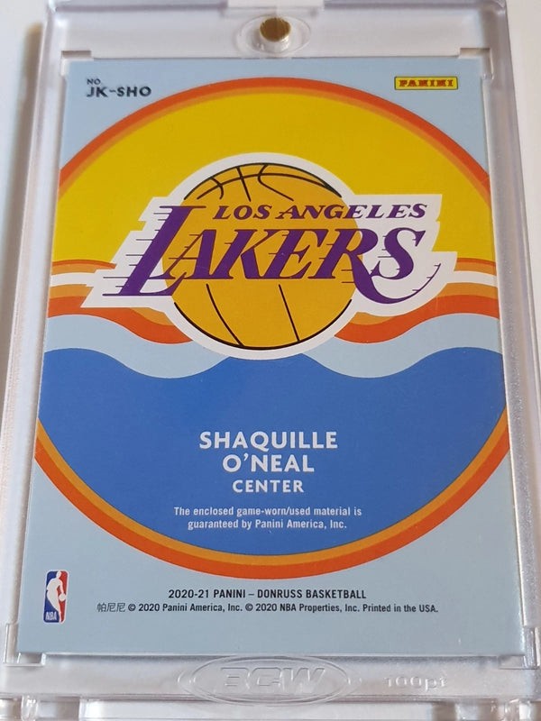 2020 Panini Donruss Shaquille O'Neal #PATCH Game Worn Jersey - Ready to Grade