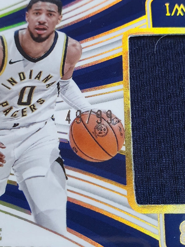 2023 Panini Immaculate Tyrese Haliburton #PATCH /99 Game Worn Jumbo Jersey