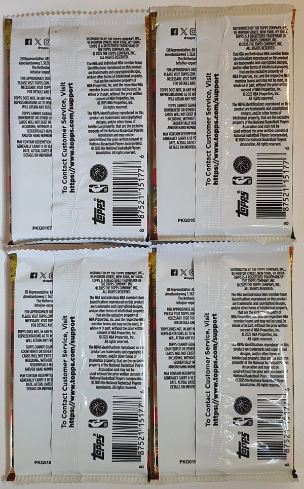 Lot of 4 x 2025-26 Topps Holiday Mega Packs - Factory Sealed (Pull Flagg RC?)