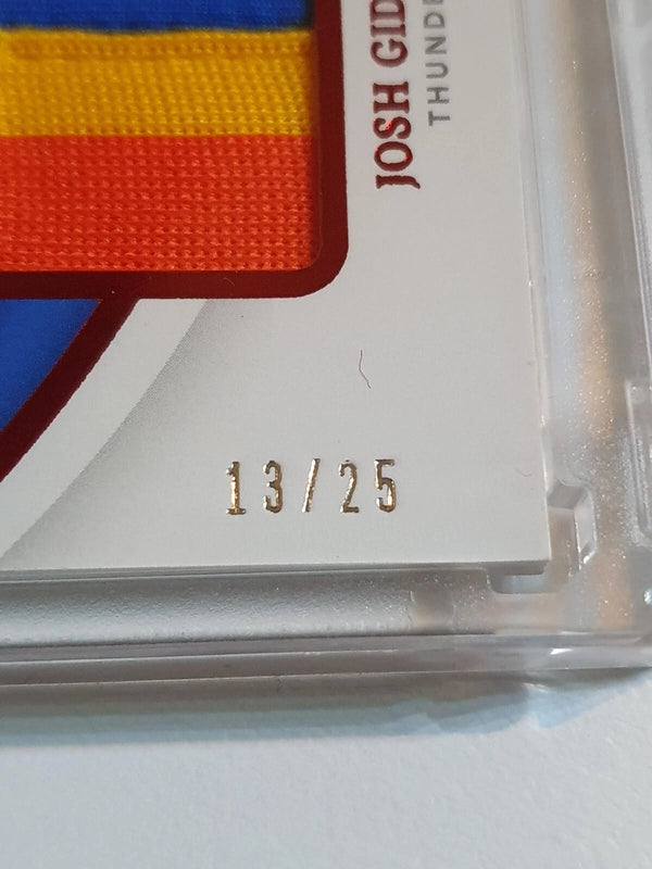 2021 Panini Immaculate Josh Giddey Rookie #PATCH RED /25 RC 3 Color Jersey
