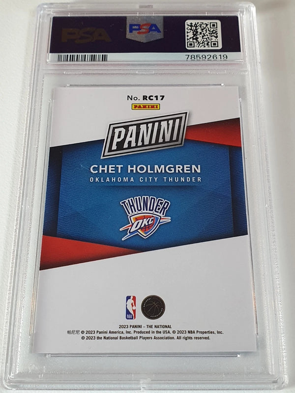 2023 Panini NSCC Silver Pack Chet Holmgren Rookie #RC17 RC - PSA 9 (POP 17)