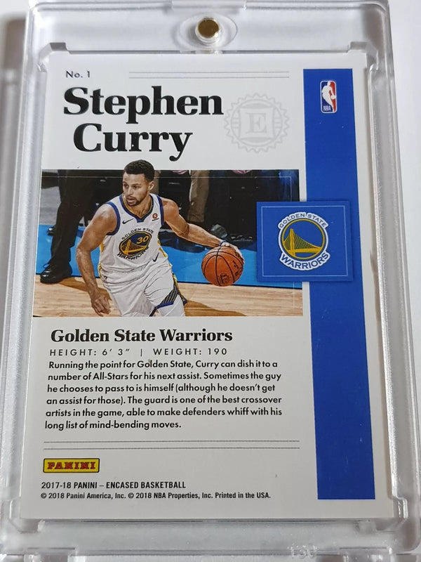 2017 Panini Encased Stephen Curry #1 SILVER /99 Foil Edition - Ready to Grade