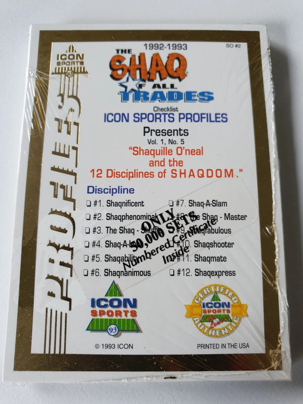 1993 Icon Sports Shaquille O'Neal The Shaq Of All Trades (12 Cards Set) - Sealed