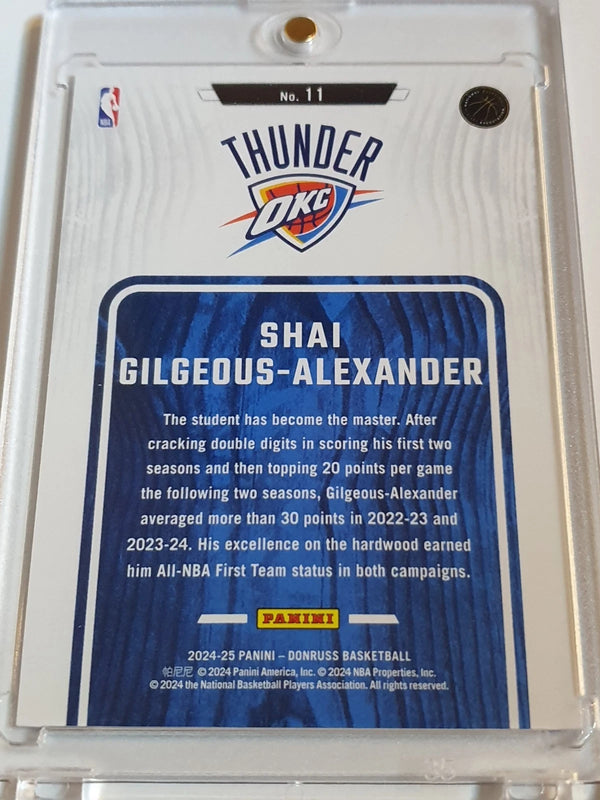 2024 Panini Donruss Shai Gilgeous-Alexander #2 BLUE STARS /99 Holo - Rare