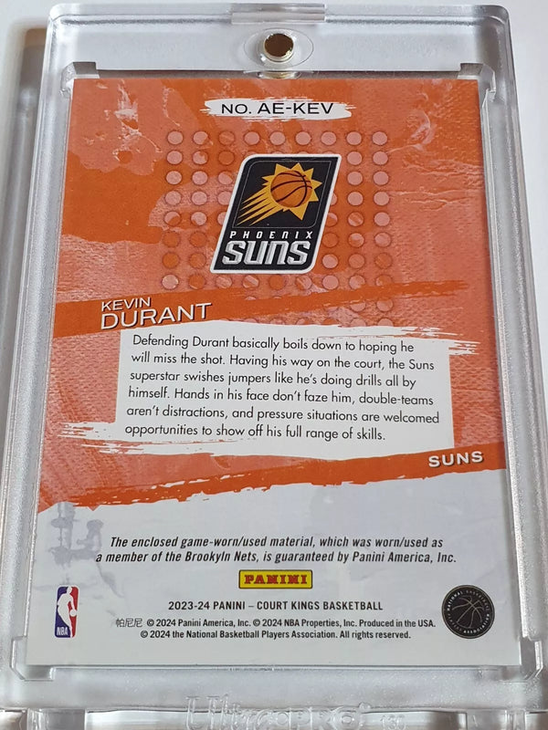 2023 Panini Court Kings Kevin Durant #PATCH Game Worn Jersey - Rare