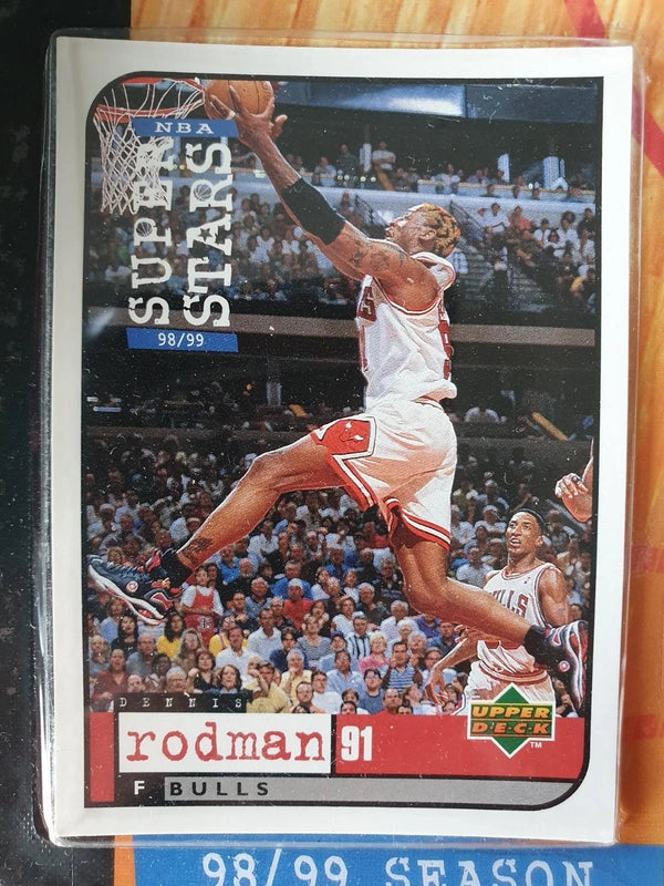 1998 Upper Deck Mattel Dennis Rodman Scottie Pippen - Sealed Figure & Card