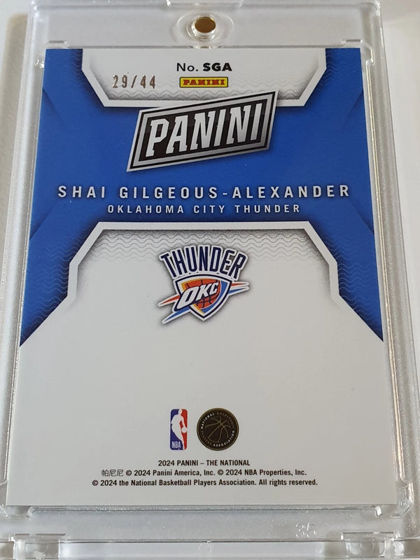 2024 Panini National Shai Gilgeous-Alexander #SGA SPLASH /44 Holo - Rare