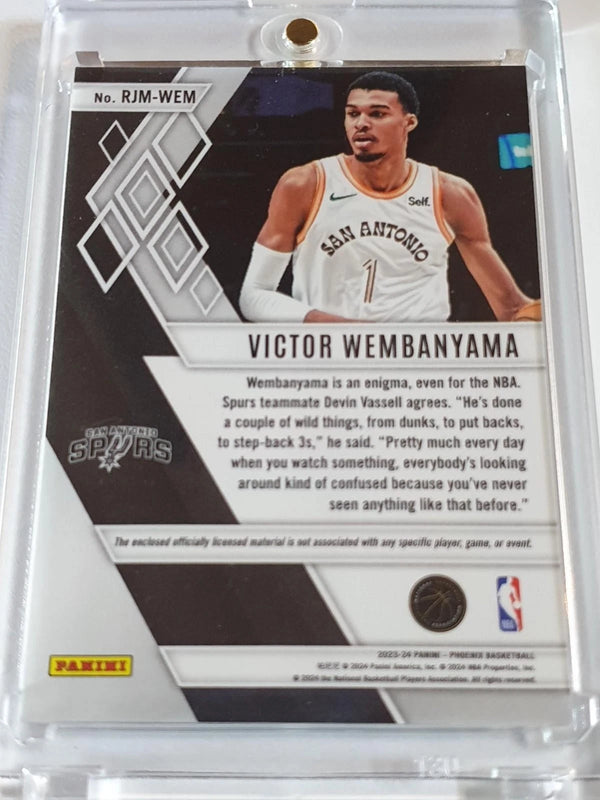 2023 Panini Phoenix Victor Wembanyama Rookie #PATCH Jumbo Jersey - Rare