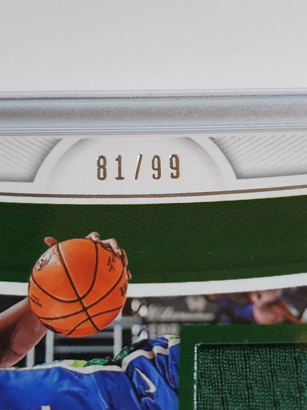 2022 National Treasures Giannis Antetokounmpo #PATCH /99 Large Game Worn Jersey