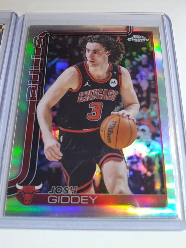 Lot of 2 x 2025 Topps Chrome Josh Giddey #48 REFRACTORS - Ready to Grade