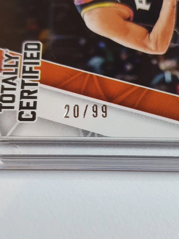 2024 Totally Certified Devin Booker #PATCH MIRROR PURPLE /99 Game Worn Jersey