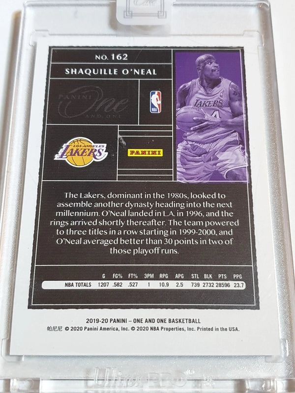 2019 Panini One and One Shaquille O'Neal #162 HOLO /99 - Panini Sealed
