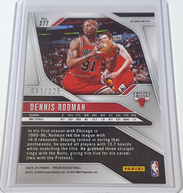 2024 Panini Prizm Dennis Rodman #277 RED Holo /225 - Ready to Grade
