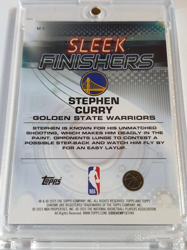 2025 Topps Chrome Stephen Curry #SF1 GREEN /99 Refractor - Ready to Grade