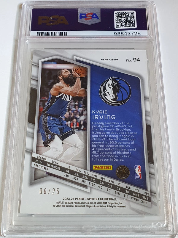 2023 Panini Spectra Kyrie Irving #94 META /25 Holo - PSA 9 (POP 2)