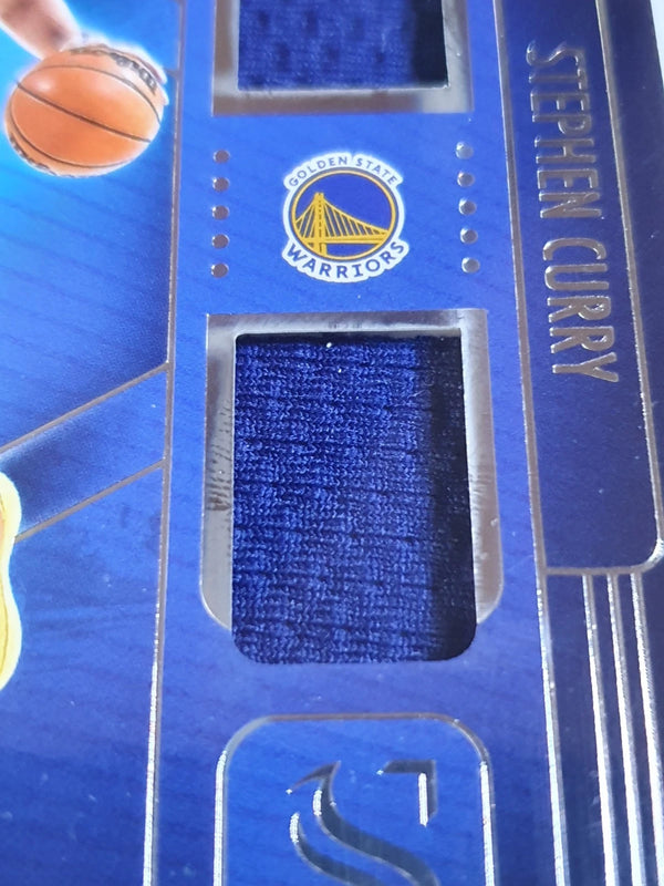 2024 Panini Silhouette Stephen Curry #PATCH Game Worn Dual Jerseys - Rare