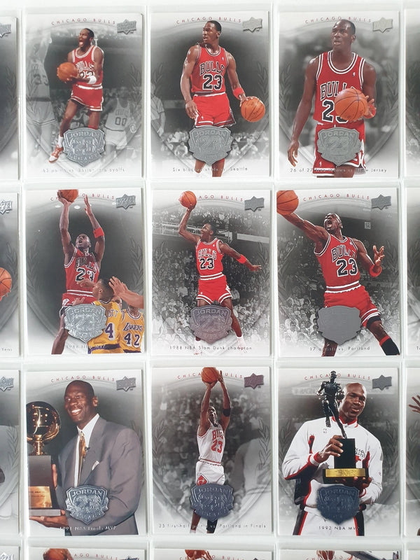 2009 Upper Deck Michael Jordan Legacy SILVER Complete 50 Cards - Good Condition