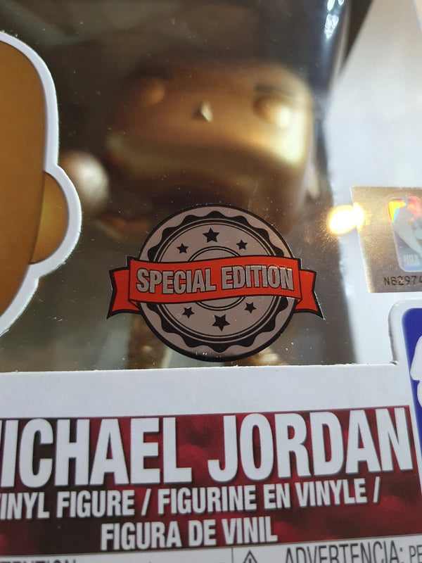 Lot of 2 x Michael Jordan Funko Figures Incl GOLD Special Edition #54 - RARE