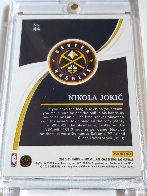 2020 Panini Immaculate Nikola Jokic #44 BLUE /25 Foil - Ready to Grade