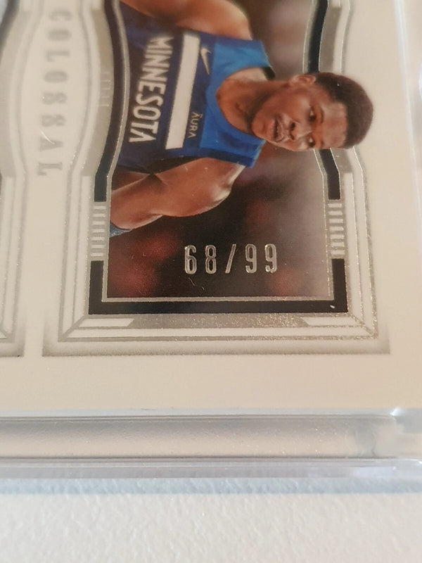 2023 Panini National Treasures Anthony Edwards #PATCH /99 Game Worn Jumbo Jersey
