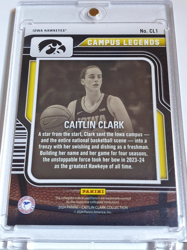 2024 Panini Caitlin Clark Rookie Collection #CL1 PINK /50 Holo - Ready to Grade