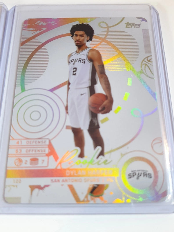 2025 Topps Match Attax Dylan Harper Lot of 2 x Rookie #122 RC - Ready to Grade