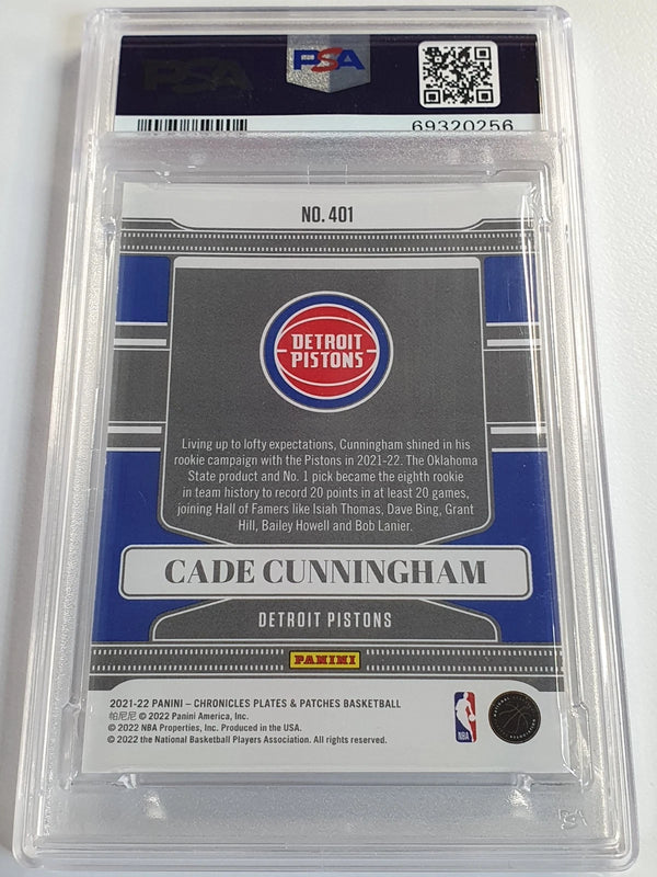 2021 Chronicles Cade Cunningham Rookie #401 PURPLE /49 Holo RC - PSA (POP 1)