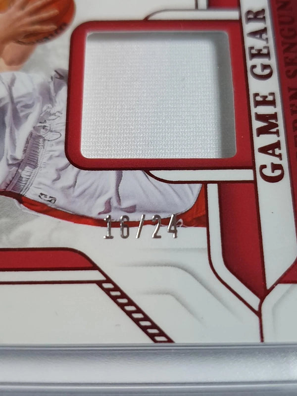 2024 Panini National Treasures Alperen Sengun #PATCH RED /24 Game Worn Jersey