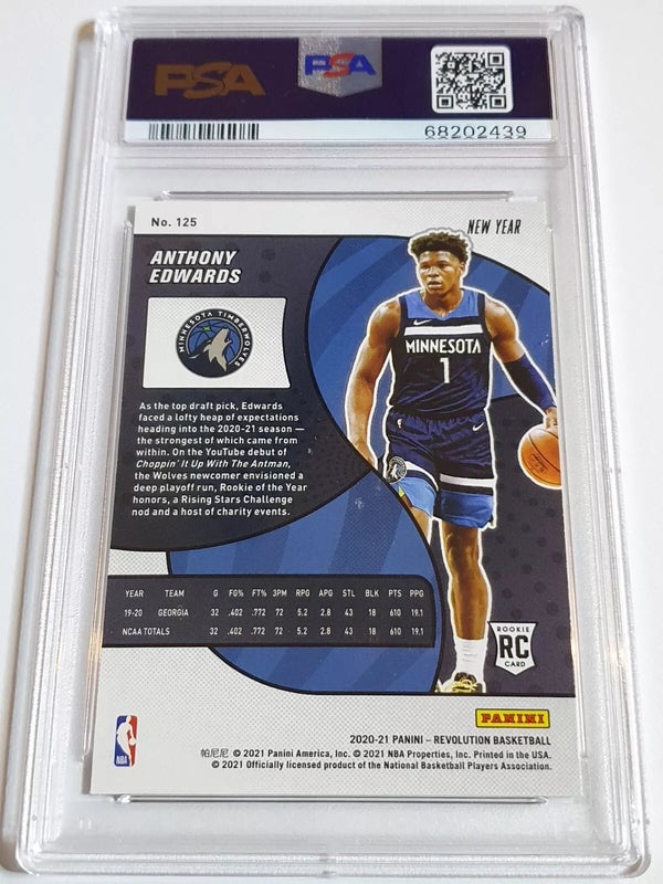 2020 Revolution Anthony Edwards Rookie #125 CHINESE NEW YEAR - PSA 10 (LOW POP)