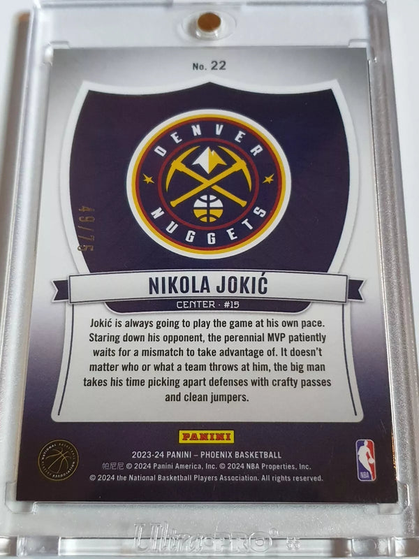 2023 Phoenix Nikola Jokic #22 RED SCOPE /75 Holo Crusade - Ready to Grade