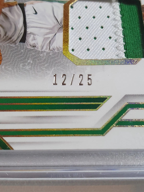 2023 National Treasures Jayson Tatum #PATCH PRIME /25 Game Worn Jersey - Rare