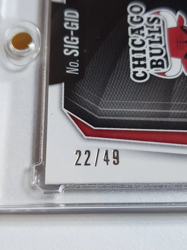 2024 Panini Prizm Black Josh Giddey AUTO BLUE /49 Holo Signatures Bulls - Rare