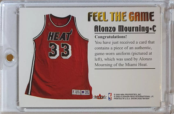 1999 Flair Showcase Alonzo Mourning #PATCH Game Worn Jersey - Ready to Grade