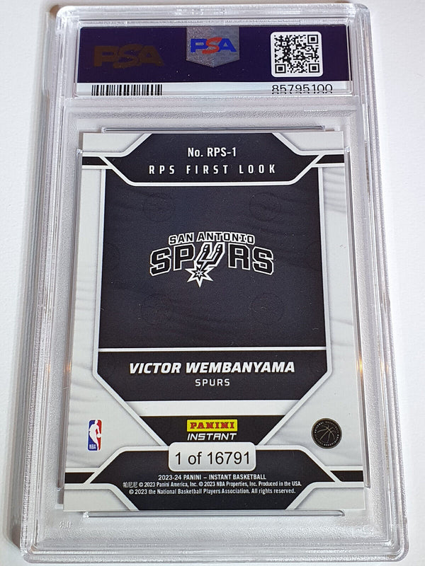 2023 Panini Instant Victor Wembanyama Rookie /16791 RC - PSA 9 (LOW POP)