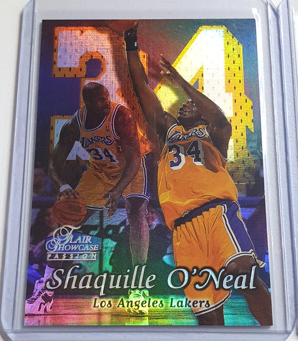 Lot of 2 x 1998 Fleer Flair Showcase Shaquille O'Neal - Ready to Grade