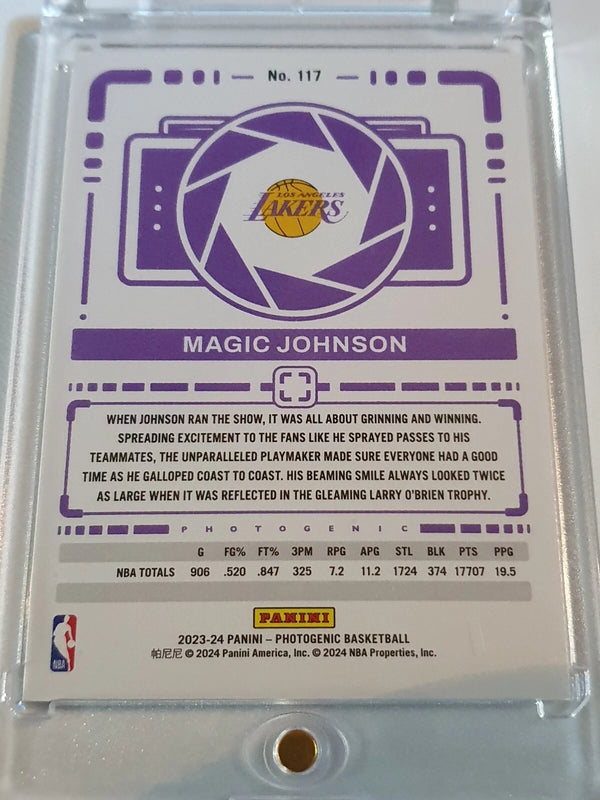 2023 Panini Photogenic Magic Johnson #117 WEDGES 22/49 Holo - Ready to Grade